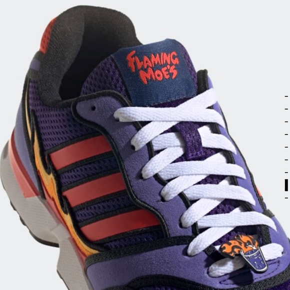 Adidas ZX 1000 The Simpsons Flaming Moes Size 8.5 - Picture 3 of 5